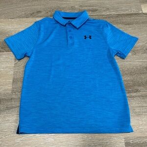 Like 🆕 Under Armour Youth Polo in Heathered Sky Blue